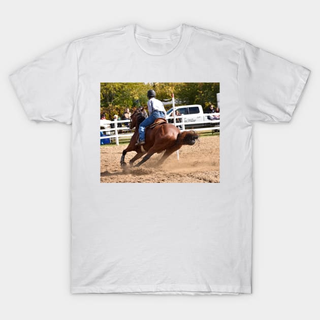 Barrel racing T-Shirt by theartsyeq